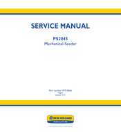 New Holland PS2045 Service Manual
