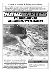 Haul Master 63772 Owner's Manual & Safety Instructions