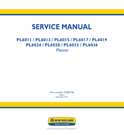 New Holland PL6024 Service Manual