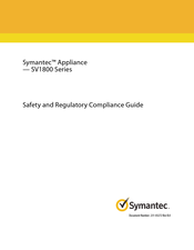 Symantec SV1800 Series Safety And Regulatory Compliance Manual