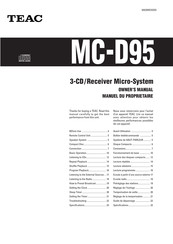 Teac MC-D95 Owner's Manual