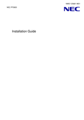 Nec PF5820 Installation Manual