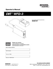 Lincoln Electric CWT WFD-3 Operator's Manual
