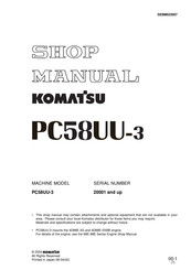 Komatsu PC58UU-3 Shop Manual