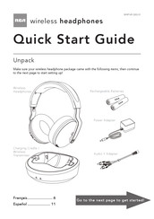 Rca WHP145 Quick Start Manual