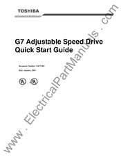 Toshiba G7 Quick Start Manual