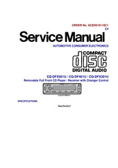 Panasonic CQDF401U - AUTO RADIO/CD DECK Service Manual