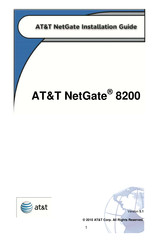 AT&T NetGate 8200 Installation Manual