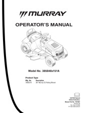 Murray 385048x151A Operator's Manual