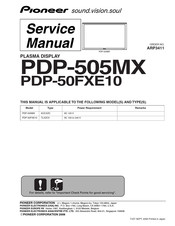 Pioneer PDP-50FXE10 Service Manual