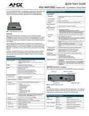AMX Modero NXA-WAP200G Quick Start Manual