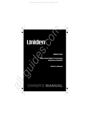 Uniden WDECT2380 Owner's Manual