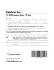 Agilent Technologies N5101A Installation Manual