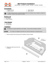 Fireplacextrordinair 864 Installation Instructions
