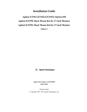 Agilent Technologies E3102A Installation Manual