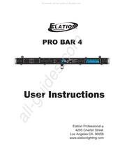 Elation PRO BAR 4 User Instructions