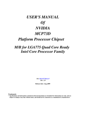 Nvidia MCP73D User Manual