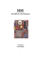 MSI MS-6380 LE2 Manual