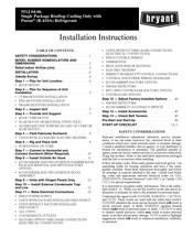 Bryant Puron 551J-05A/G Series Installation Instructions Manual