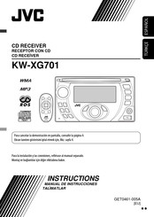 JVC CD Receiver KW-XG701 Instructions Manual