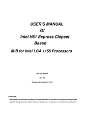 Intel H61 Series User Manual