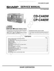 Sharp CD-C440W Service Manual