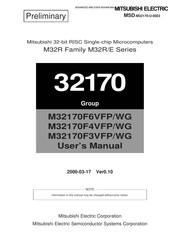 Mitsubishi Electric M32170F3VFP User Manual