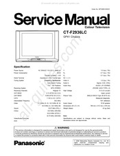 Panasonic CT-F2936LC Service Manual