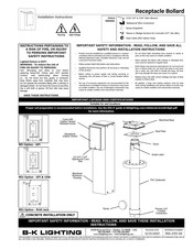 B-K Lighting RE1 Installation Instructions