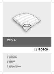 Bosch PFP35 Series Instruction Manual