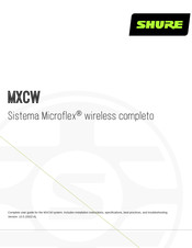 Shure Sistema Microflex MXCW Manual