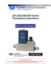 Teledyne HASTINGS Everywhereyoulook 201 Series Instruction Manual