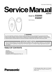 Panasonic ES2065 Service Manual