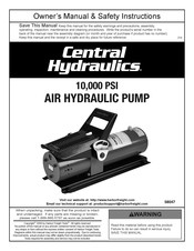 Central Hydraulics 58047 Owner's Manual & Safety Instructions