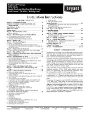 Bryant Preferred 549J 06 Installation Instructions Manual