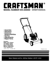 Craftsman 944.369060 Owner's Manual