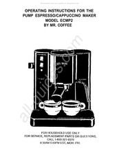 Mr. Coffee ECMP2 Operating Instructions Manual