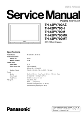 Panasonic Viera TH-42PV700M Service Manual