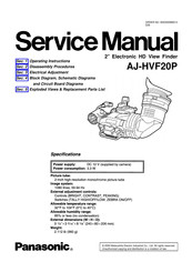 Panasonic AJ-HVF20P Service Manual