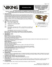 Viking MICROMATIC VK104 Technical Data Manual