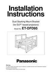 Panasonic ET-DFD95 Installation Instructions Manual