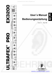 Behringer ULTRAFLEX PRO EX3200 User Manual