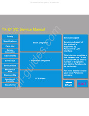 Panasonic TX-G10/C Service Manual