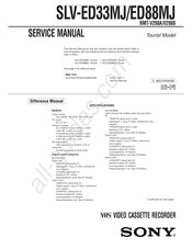 Sony SLV-ED33MJ Service Manual