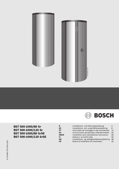 Bosch BST 500-1000/80 Sr Installation And Maintenance Instructions Manual
