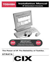 Toshiba CIX Installation Manual