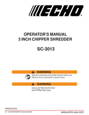 Echo SC-3013 Operator's Manual