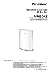 Panasonic F-P06DXZ Operating Instructions Manual