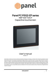 panel PSG216 User Manual