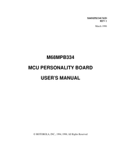 Motorola M68MPB334 User Manual